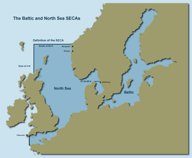 Maps of MARPOL Annex VI Emissions Control Areas